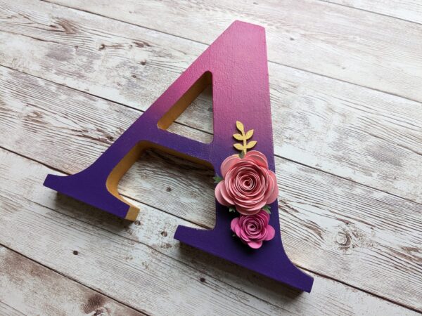 Standing letter A - side