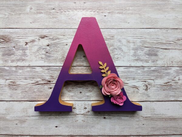 Standing letter A