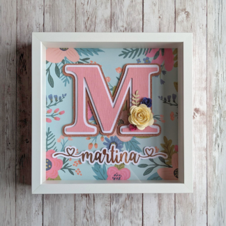 Paper Letter Floral Background - Front