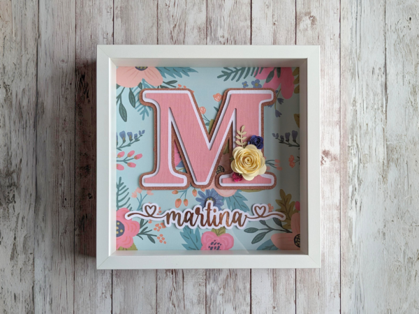 Paper Letter Floral Background - Front